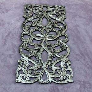 Silver and black heavy plastic wall Decor